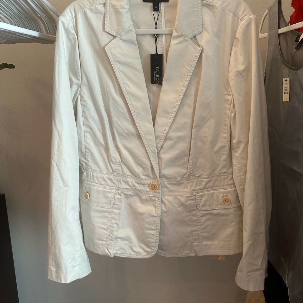 Talbots White Blazer Jacket